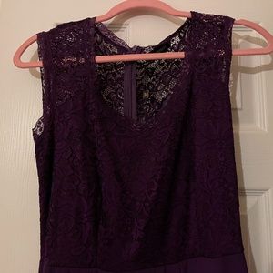 Dark Purple Long Gown Dress - Medium, Never Worn